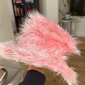 Fluffy Pink Hat